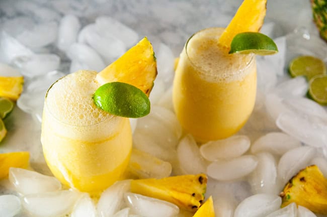 Frozen Pineapple Mimosas