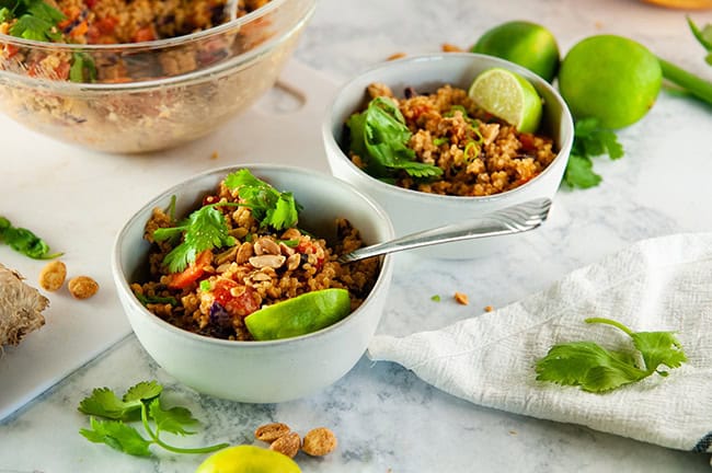 Thai peanut quinoa salad