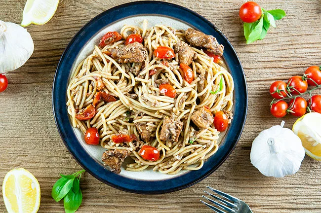 Balsamic Tomato Chicken Pasta