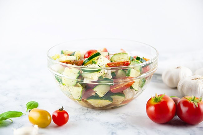 Italian Cucumber Tomato Salad