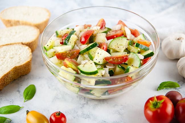 Italian Cucumber Tomato Salad