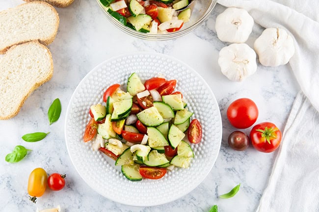 Italian Cucumber Tomato Salad