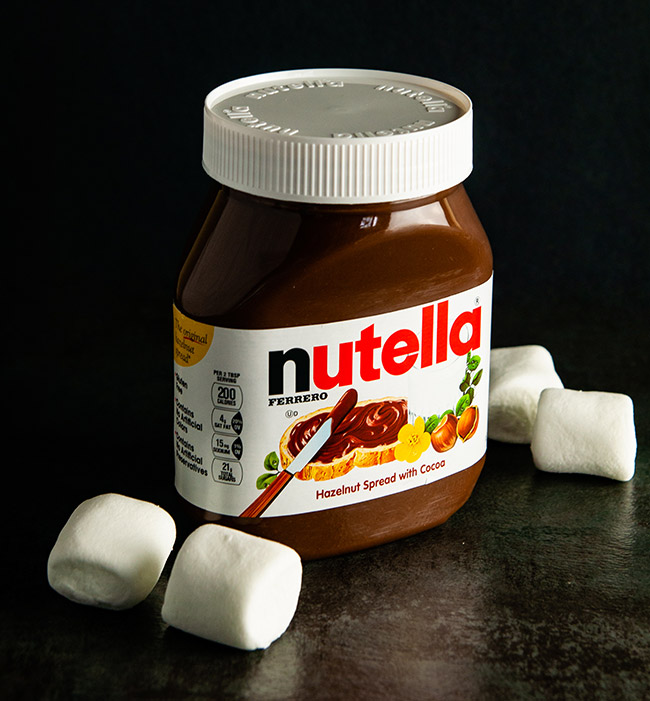 Nutella and marshmallows