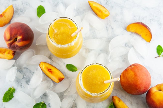 Peach Wine Slushies