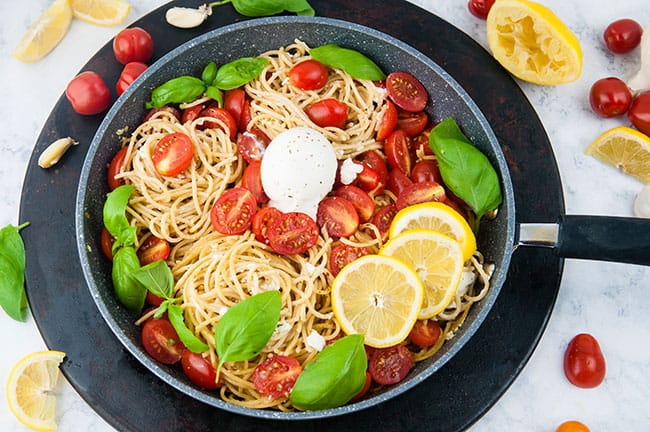 Tomato Pasta with Burrata