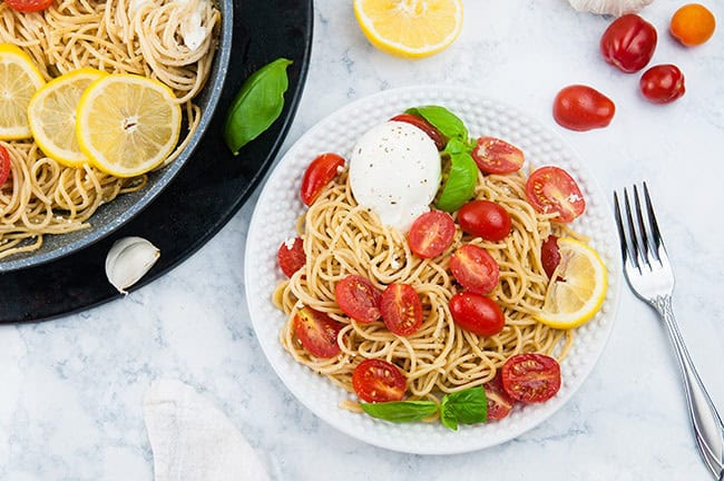 Tomato Pasta with Burrata