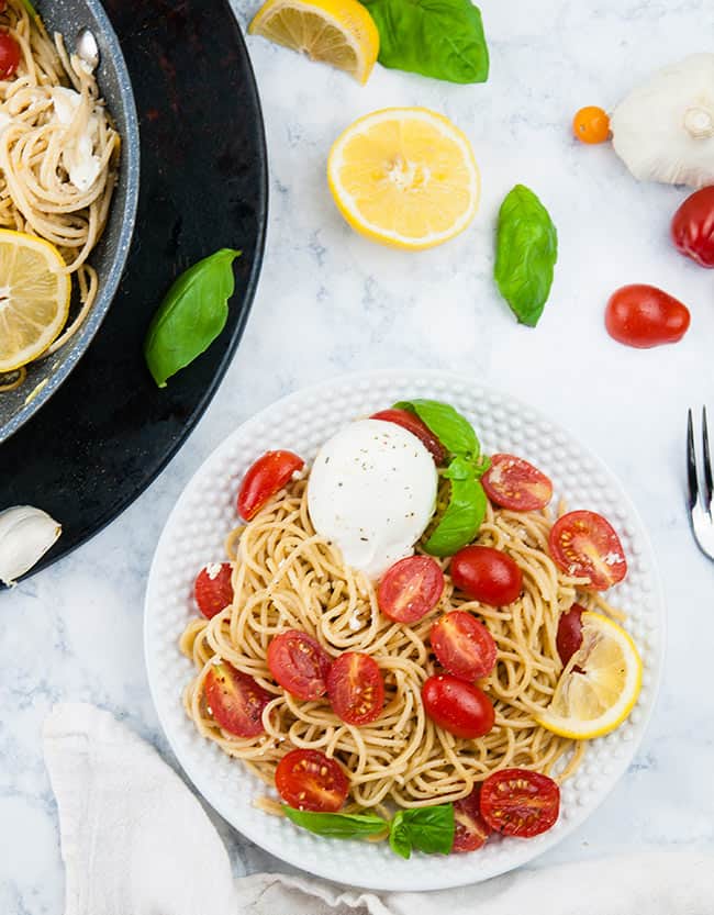 Tomato Pasta with Burrata