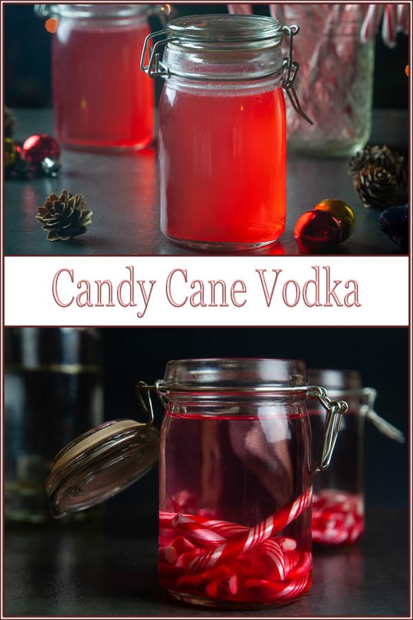 Homemade Candy Cane Vodka Seasoned Sprinkles