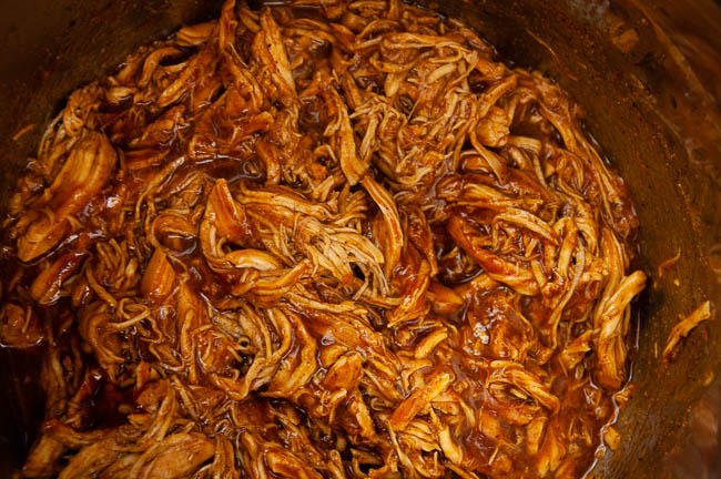 Shredded Instant Pot Barbecue Chicken