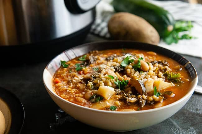 Instant Pot minestrone soup is a lovely Italian recipe you can put together fast.