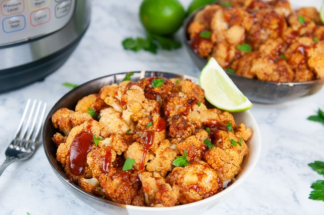 Instant Pot Barbecue Cauliflower is a yummy vegetarian take on BBQ