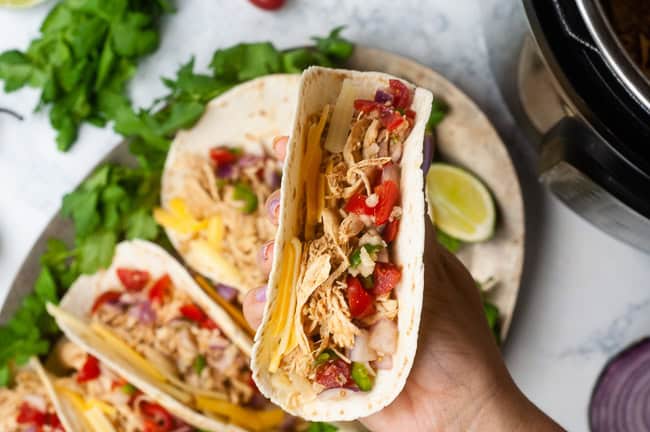 Instant Pot Chicken Tacos