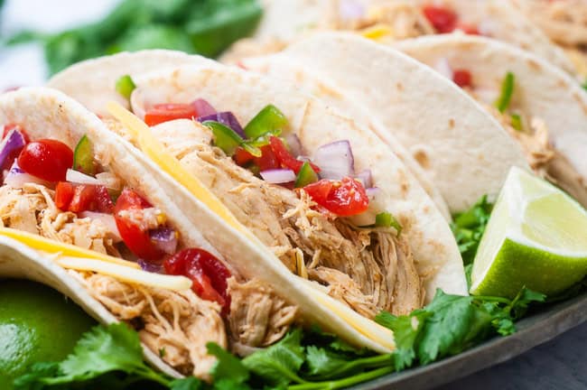 Instant Pot chicken tacos