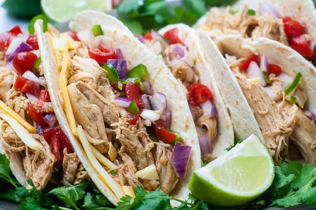 Instant Pot chicken tacos