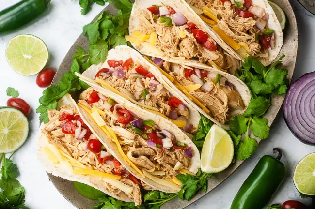 Instant Pot chicken tacos are the perfect Taco Tuesday dinner