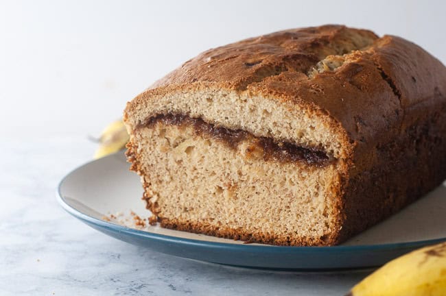 Cinnamon Swirl Banana Bread is the perfect quick bread breakfast