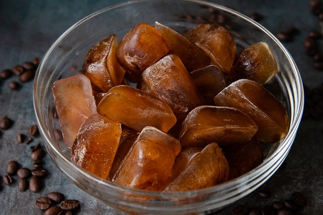 Frozen Coffee Ice Cubes are the trick to great frappuccinos at home!