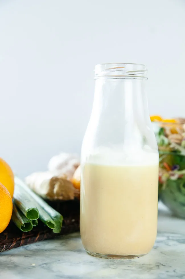 Orange ginger salad dressing makes the perfect compliment to mandarin chicken salad and other Asian inspired salads.