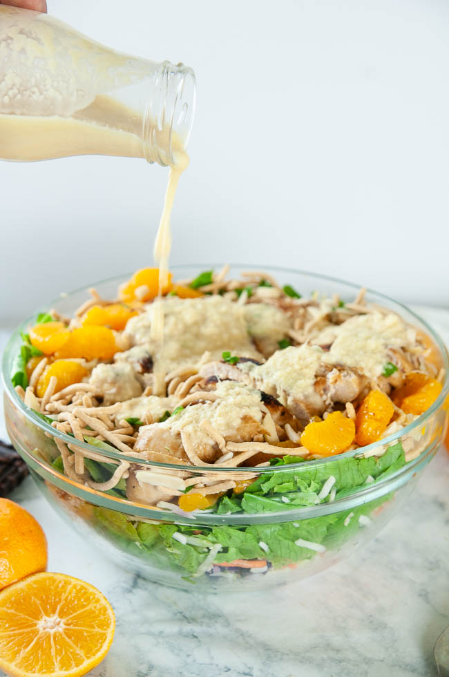 Orange ginger dressing makes the perfect compliment to mandarin chicken salad and other Asian inspired salads.