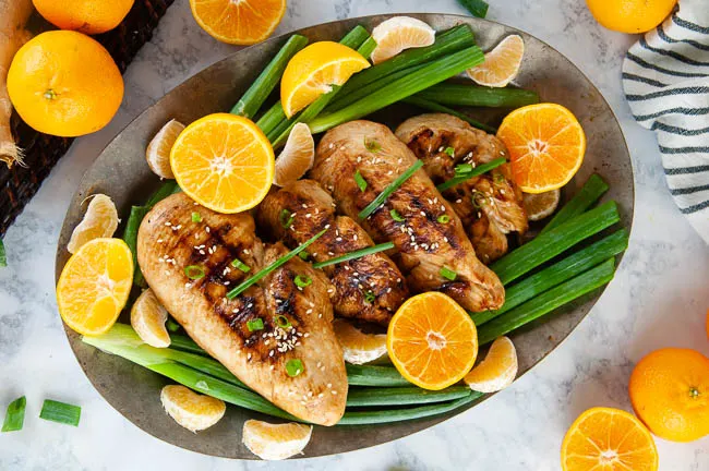 Orange ginger asian chicken marinade makes flavorful chicken perfect for meal prep or dinner.