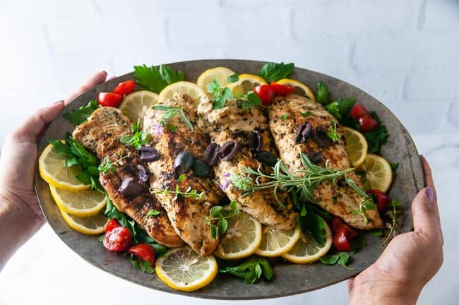 Easy Greek Chicken is a yummy light dinner.