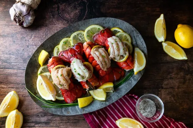 Beautifully cooked lobster tails are such a treat at home.