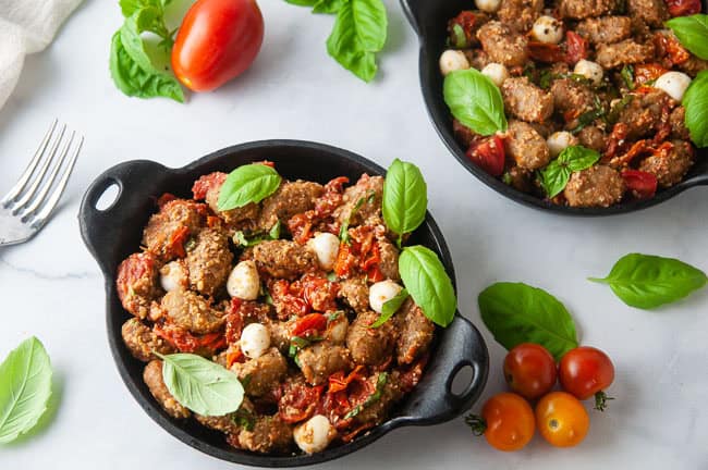 Air fryer gnocchi is yummy and perfectly crisp on the outside and soft on the inside.