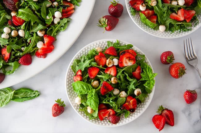 Strawberry Caprese Salad makes a delicious summer lunch.