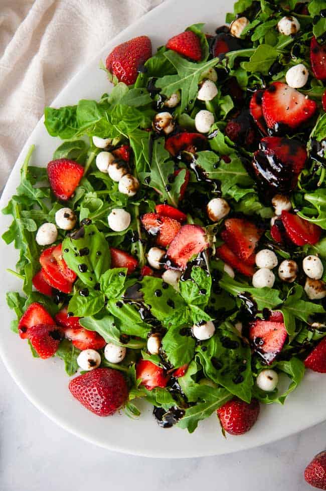 Strawberry Caprese Salad is the salad of summer.
