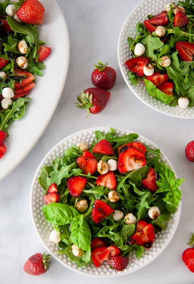Strawberry Caprese Salad makes a delicious summer lunch.
