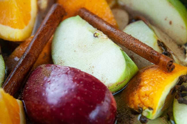 A blend of apples, citrus and spices makes this homemade cider delicious.