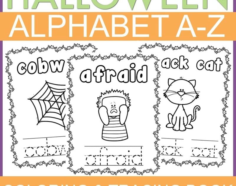 Halloween Alphabet Printables and Coloring Pages - Seasoned Sprinkles