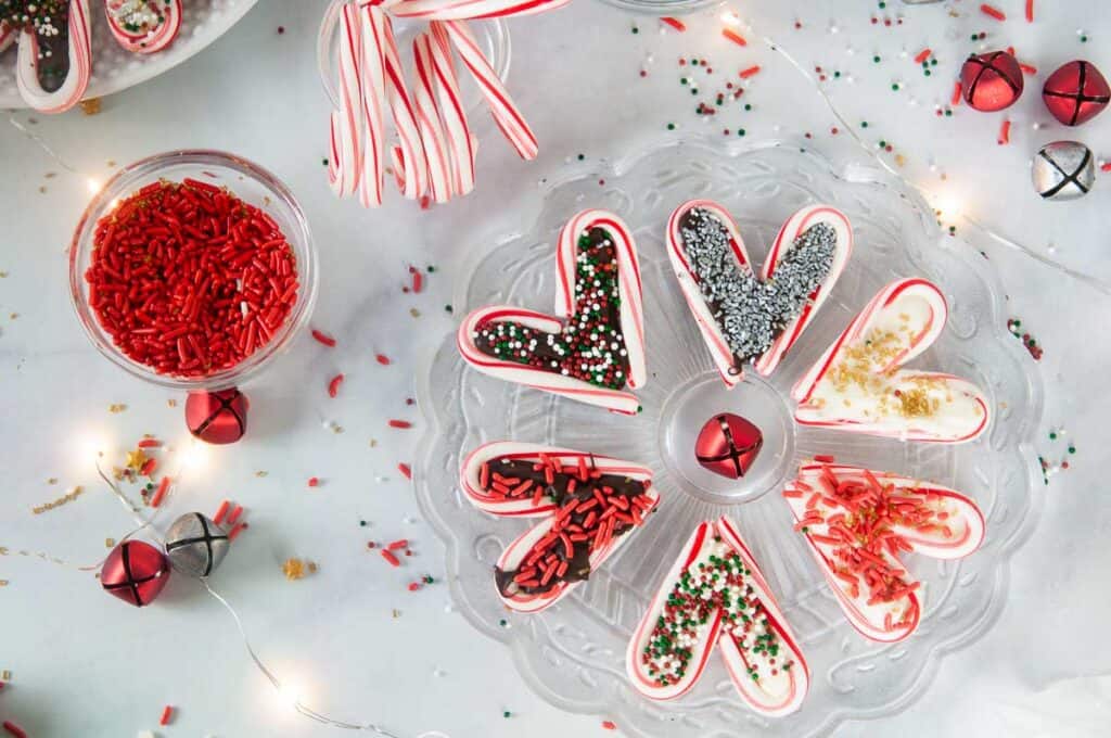 Easy Candy Cane Hearts Seasoned Sprinkles