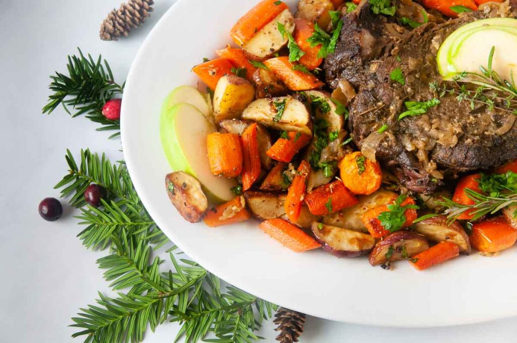 Instant Pot Roast Beef with carrots and potatoes