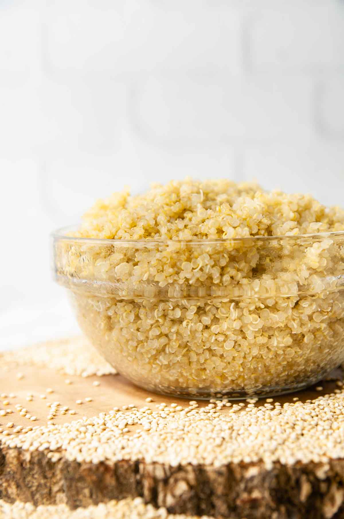 A bowl of perfectly cooked quinoa