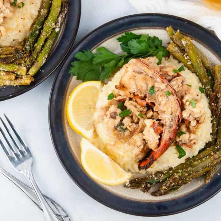 Lobster risotto serving for two