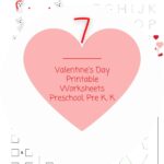 Valentine's Day puppy printables for kindergarten
