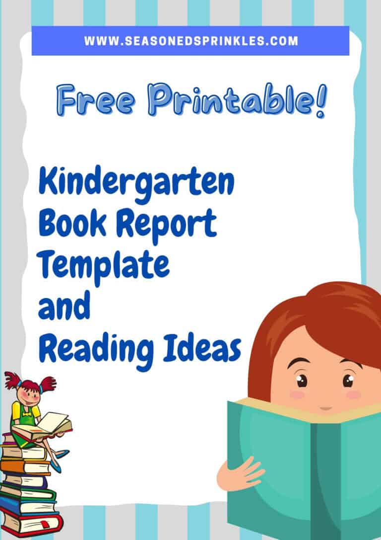 Kindergarten Book Report Worksheet Freebie Seasoned Sprinkles
