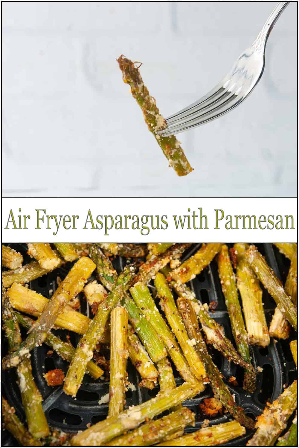 Air Fryer Asparagus with Parmesan Cheese Seasoned Sprinkles