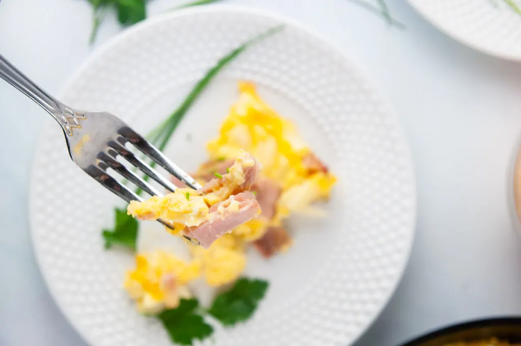 A forkful of frittata makes a perfect bite of breakfast