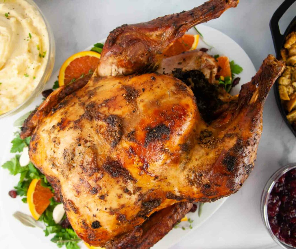 Thanksgiving and Christmas dinner will taste much better when you learn how to make baste for a turkey. The turkey shown has a golden, crisp skin and is a lovely holiday main dish.