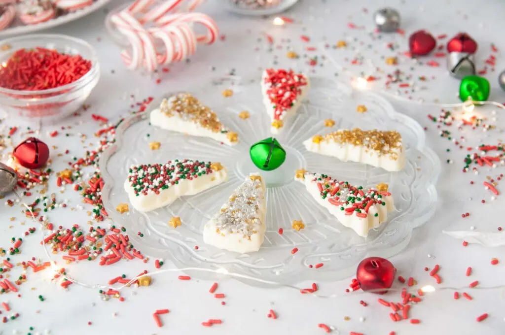Homemade Christmas tree chocolate candy is a festive part of a holiday dessert spread and a fun edible gift.