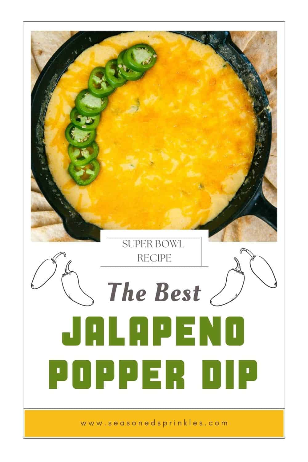 Easy Jalapeno Popper Dip (with Cream Cheese) - Seasoned Sprinkles