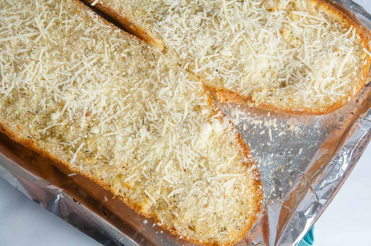 Top with shredded Parmesan cheese.