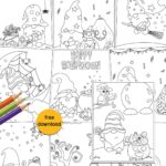 Free Printable Halloween Coloring Pages- Halloween Gnomes