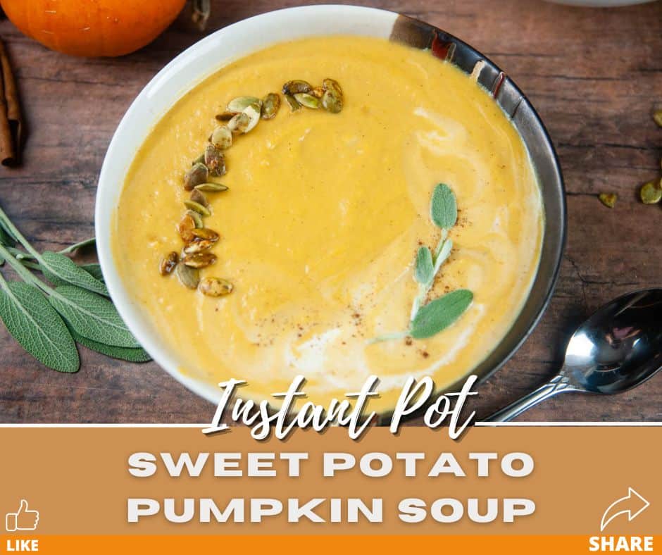 Easy Creamy Sweet Potato and Pumpkin Soup Seasoned Sprinkles