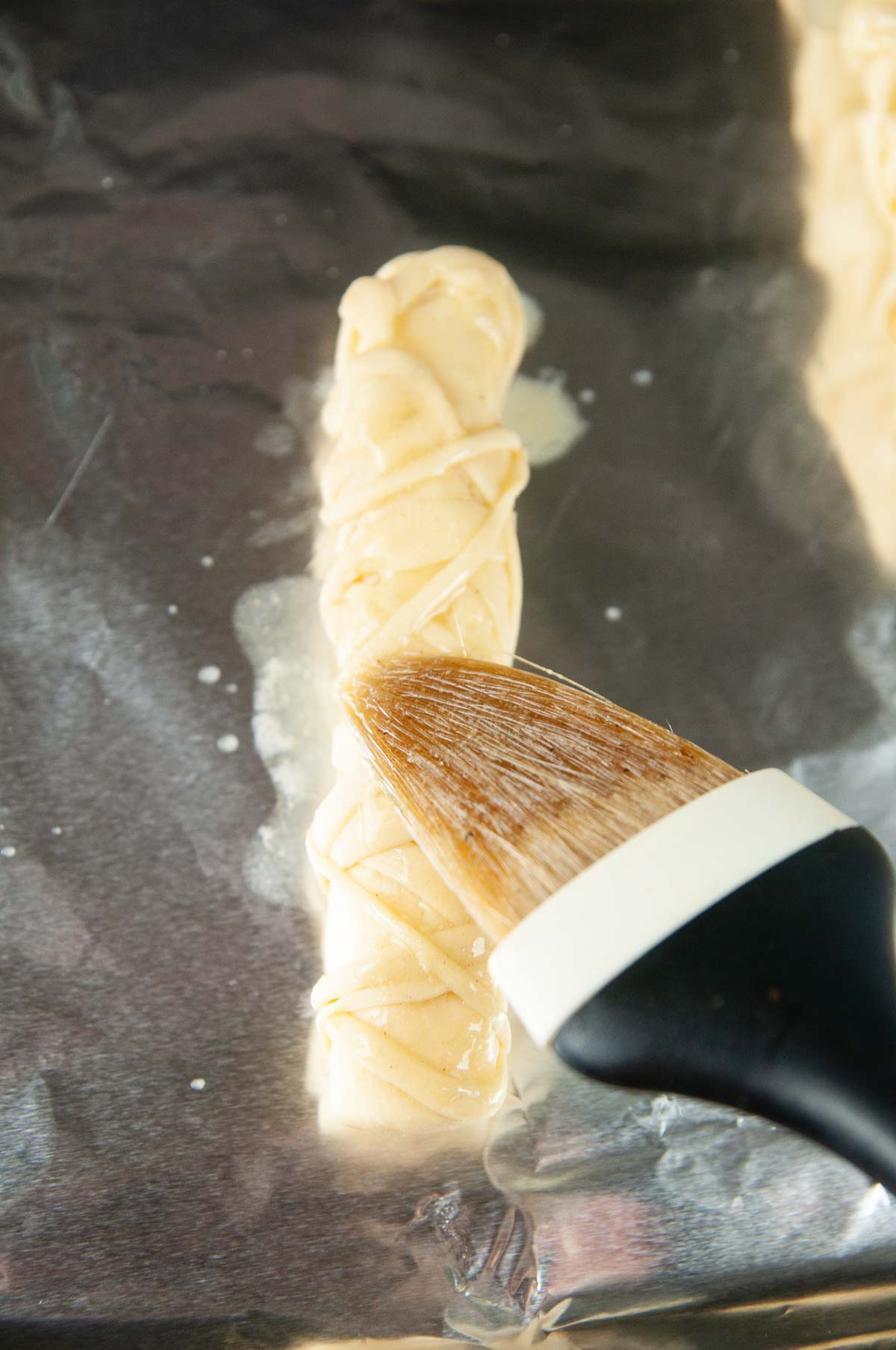 Brush garlic butter onto the dough if desired