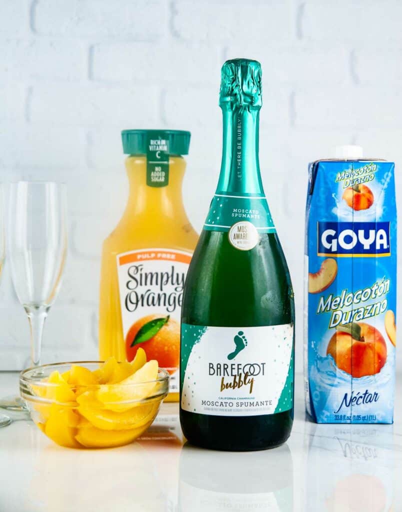 The Best Sweet Peach Mimosas (Mimosas with Peach Schnapps) Seasoned