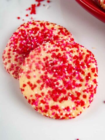 Sprinkles cookies are an easy Pillsbury cookie dough recipe and cute for any occasion!