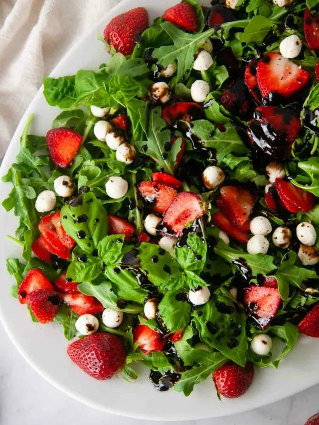 Summer Strawberry Caprese Salad